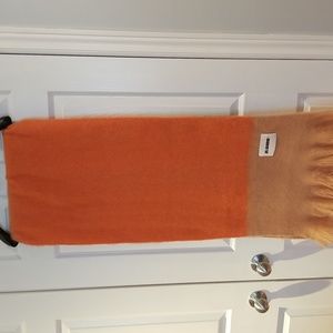 JIL Sander + color block fringed scarf